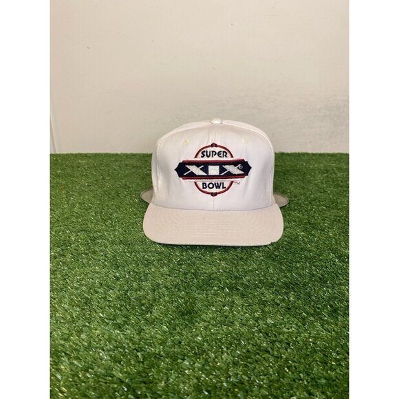 Vintage Super Bowl XIX hat cap snap back Sports Specialties white football NFL